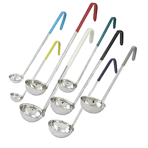 One Piece Stainless Steel Color Coded Ladles