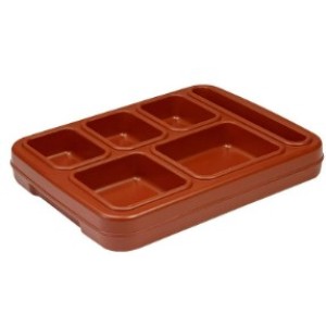 6 Compartment Insulated Tray